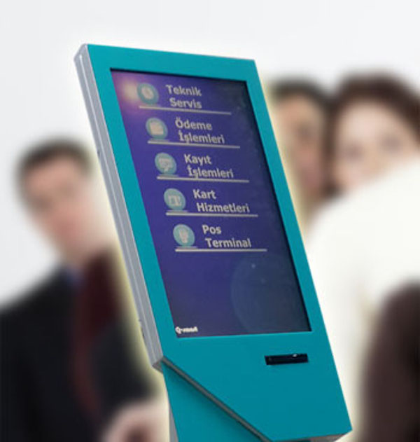 شاشة كشك Qsmart E3 Reflex S لإصدار تذاكر الدور
